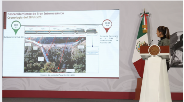 Marina descarta que hubiera daños en vías donde Tren Interoceánico se accidentó en Oaxaca